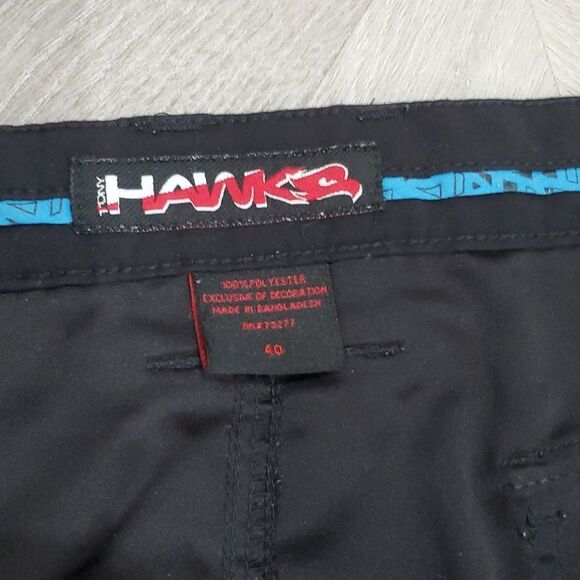 Tony Hawk Mens 11” Performance Cargo Short, Black, size 40 - Picture 2 of 4